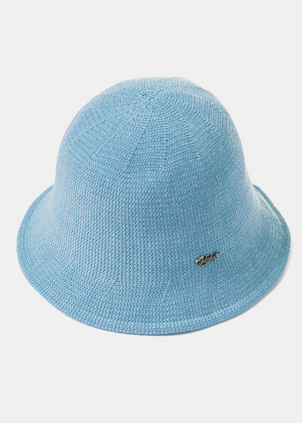 Blue Knitted Bucket Style Hat 2